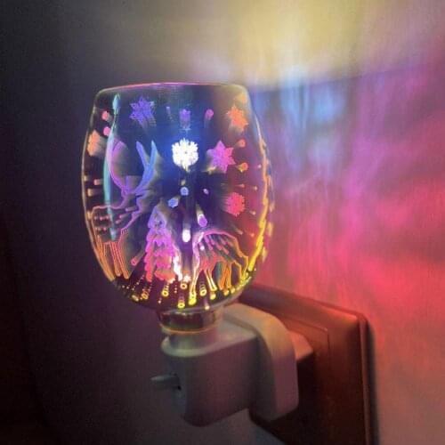 Aromatherapy Diffuser 3D Electric Wax Melt Warmer Lamp Aroma Essential Oil Wax Burner Night Light For Home Bedroom US EU Plug