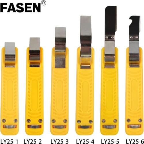 LY25-1/LY25-6 Two pcs Portable Cable knife wire stripper tool for stripping round PVC cable diameter 4-16mm & 8-28mm