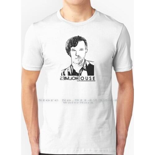 House & Holmes T Shirt 100% Pure Cotton Sherlock Sherlock Benedict Cumberbatch Dr House Greg House Dr House