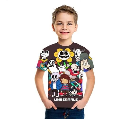 Legend Under Anime2021 New Childrens 3D Printing Creative Leisure T-Shirt Boys And Girls Summer Personality Harajuku Short Slee