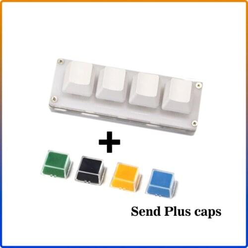 4keys Mechanical Keyboard For Gaming Drawing Switch Custom Macro Programming Keyboard DIY for MAC Windows Hot swap Outemu