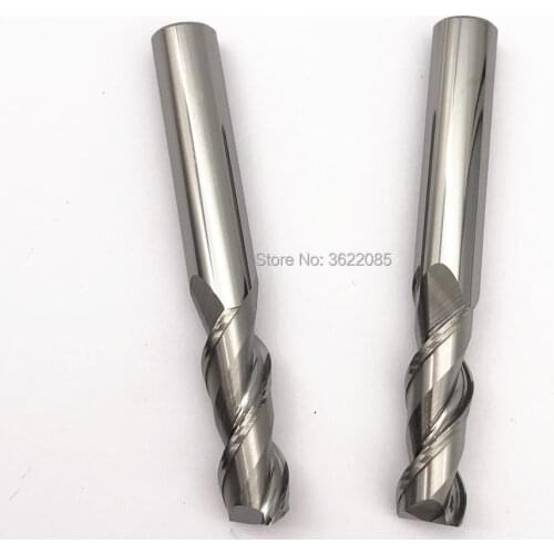 KLOT HRC55 Carbide End Mill High Performance for Aluminum 12 12.5 12.7 14 16 18 20mm 2-Flute