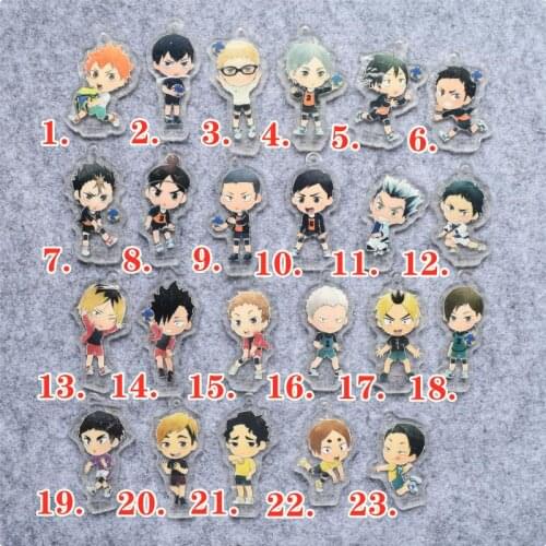 Haikyuu Anime keychain Oikawa Tooru Kozume Kenma Kuroo Tendo Satori Koutarou Hinata Acrylic strap/mobile phone strap