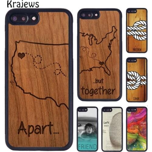 Krajews BFF Best Friend Matching Cute Skin Phone Case For iPhone X XR XS 11 12 Pro MAX 5 6 7 8 Plus Samsung S5 S6 S7 S8 S9 S10