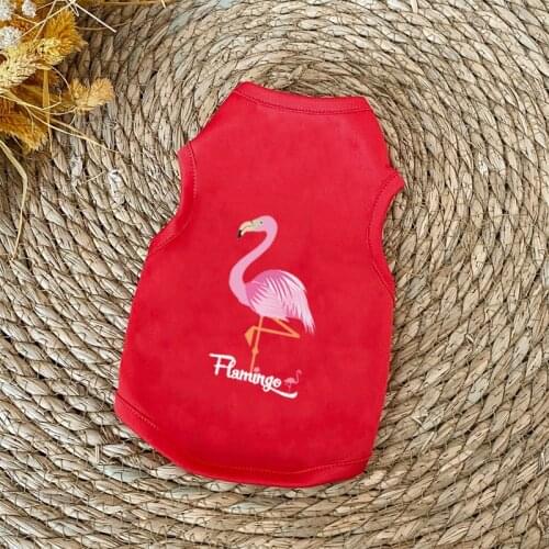 Flamingo Cool Dog Clothes for Small Dog Shirt Summer Clothing for Pet Clothes for Dogs Jacket Vest Clothing Costume Pet Product