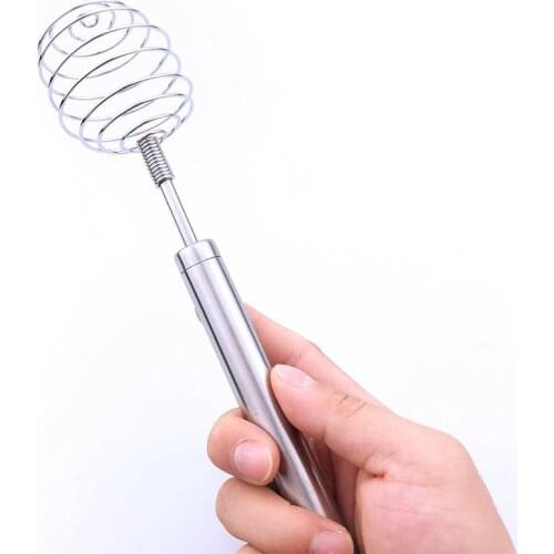 Kitchen Whisk Stainless Steel Spring Egg Whisk Kitchen Utensil Dough Hand Mixer Egg Mixer Egg Beater Kitchen Baking Tools