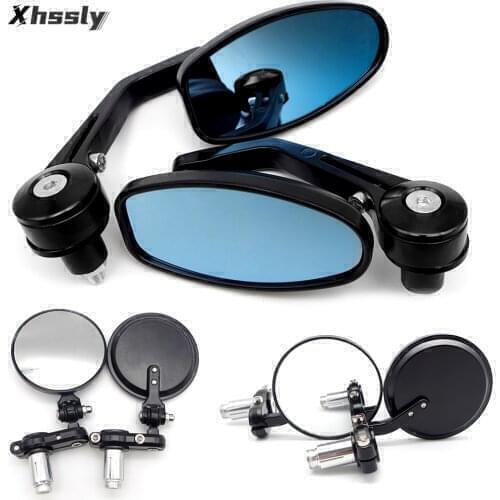 Motorcycle Mirror Rear View 22mm Handle Bar End Side Rearview Mirrors For HONDA St 1300 Dio Af18 Nsr Crf 450 Cb600F Shadow Vt750