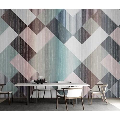 Custom 3D Mural Wallpaper Wall Painting Modern Abstract Geometric Lines Creative Hotel Bedroom Background wall Photo Wallpaper