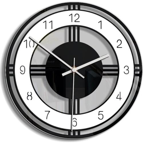 Vintage 3D Wall Clock Modern Design Acrylic Pendulum Watch Clocks Living Room Home Decoration Hanging Large Wall Clock