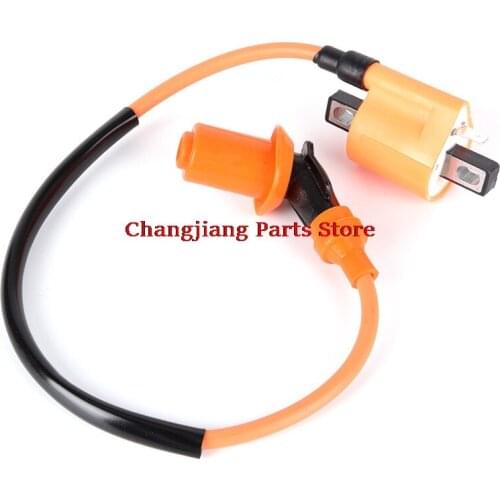 New Orange Rubber Racing Ignition Coil for 125cc 150cc 200cc ATV Quad Dirt Pit Bike Scooter Buggy