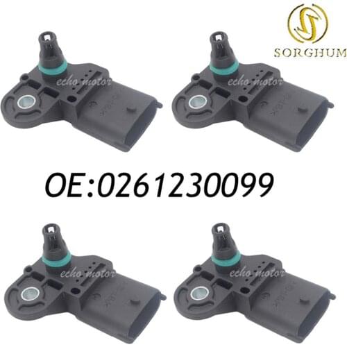 New 4pcs Original Intake Manifold Absolute Pressure MAP Sensor For Chevrolet Chery Polaris 0261230099, 480ED1008060