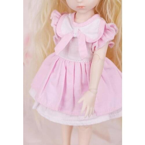 New Arrival 1/3 1/4 1/6 BJD SD Accessories Doll Dress Clothes Pink Cute Lovely Dress For Girls Toy