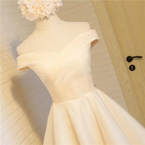 New arrival short front long back lady girl women princess bridesmaid banquet party ball dress gown