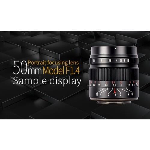 Brightin Star 50mm F1.4 II APS-C Fixed Focus Camera Lens Large Aperture MF Lens For Canon EF-M EOS M Sony E Fuji X M4/3 Nikon Z