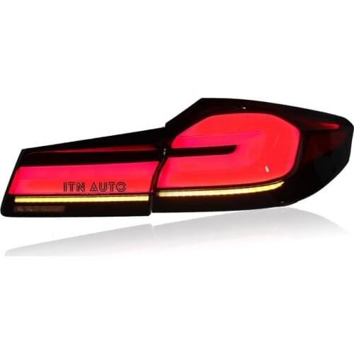 Full LED dynamic tail lamp back lamp tail light for BMW M5 5 series F90 G30 G38 2018-2021 assembly rear light plug and play