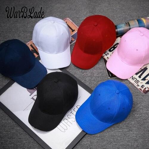 WARBLADE Brand Simple Classic Men Women Baseball Cap Bone 6 Colors Spring Summer Autumn Caps Cotton Adjustable Snapback Hats