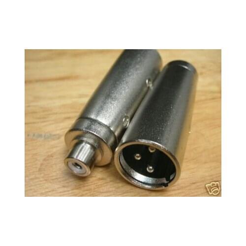 100 XLR Male to RCA Female Adaptor Connector Plug RXB