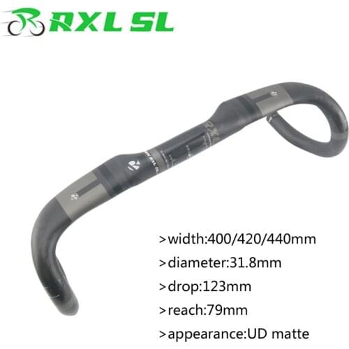 RXL SL 31.8 Carbon Handlebar Road Bike UD Matte Bicycle Handlebar Carbon Bike Road 400/420/440mm Drop Bar Cycling Handlebars