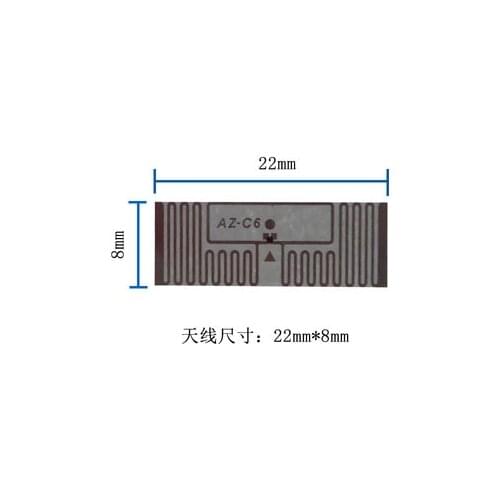 UHF RFID Dry Inlay impinj MonzaR6 AZ-C6 Labels Tags passive epc 96Bits Adhesive GEN 2 / passive long uhf Customized label
