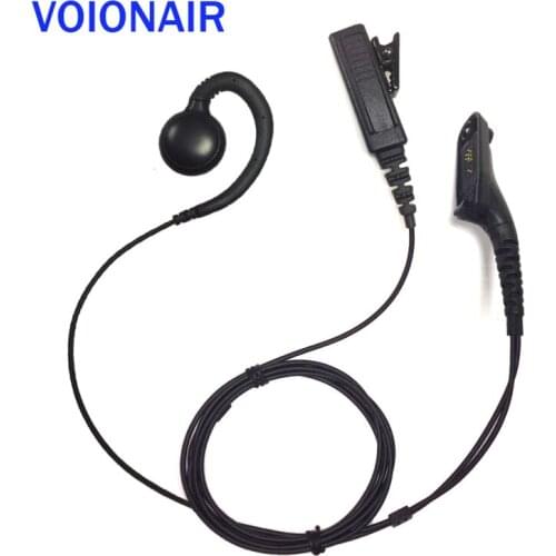 VOIONAIR 10pcs/lot C Shape Ear Hook Earpiece Earphone Headset PTT Mic for Motorola XPR6550 XIR P8268 APX7000