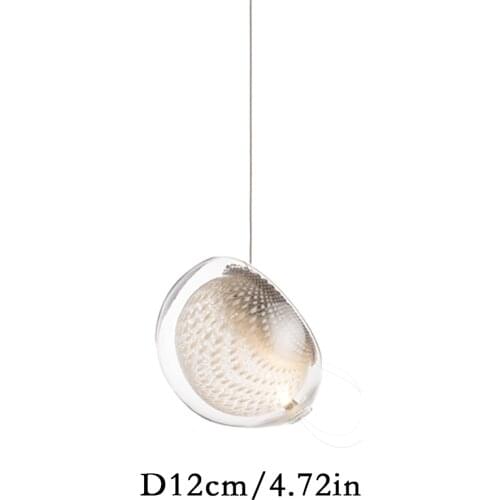 2021 Nordic Postmodern Art Restaurant Bedroom Bedside Creative Personality Bar Simple Villa Staircase Window Glass Pendant Lamp