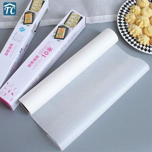5m/10m/20m Baking Tools Oil Paper Baking Cake Paper Roll Oven Microwave Grill Baking Mat Heat-resistant Oilpaper Non-stick