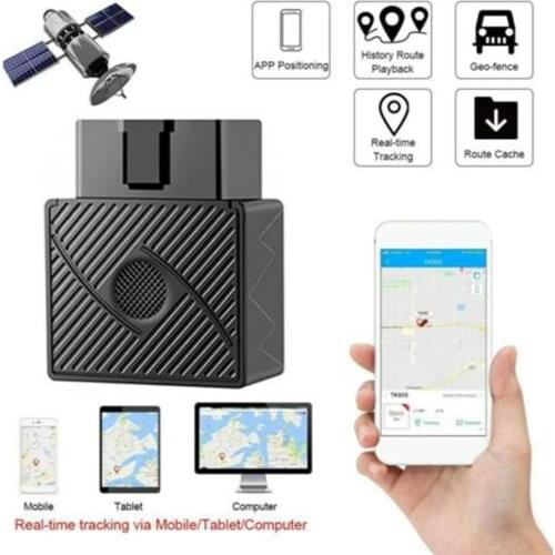 Obd / Obd2 Gsm Car Gps Tracker Gprs Lbs / Gps Position Tracking Locator Real Time Tracking Geo -Fence Overspeed Alarm