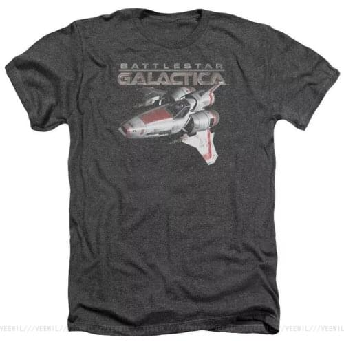 Battlestar Galactica New Series MARK II VIPER Adult Heather T-Shirt All Sizes Humorous Cotton Tee Shirt