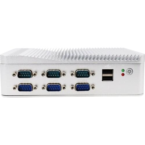 Almighty Fanless Industrial Mini Computer IPC Intel Core i3 6157U 7x24 Hours 2*Lans 6*USB 6*COM GPIO LPT HD VGA 4G/3G WiFi