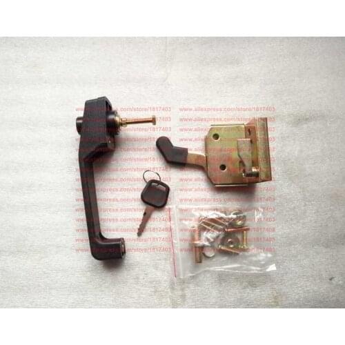 Cabins door lock and handle, FOTON / FT Tractor Parts, 45-65HP tractors' cabins