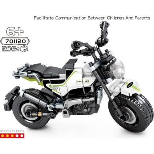 Modern motorcycle Technical building block koreveto lb300 vehicle motor model steam bricks educational toys collection for gift