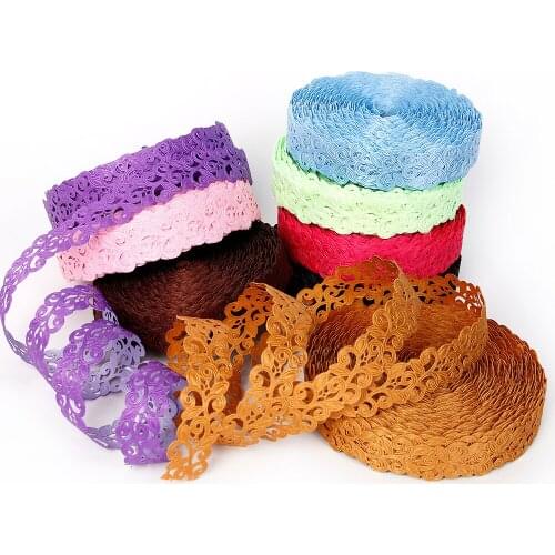 22mm Lace Ribbon Embossing Ribbon 25yards For DIY Handmade Crafts Wedding Party Decor Accessories,25Yc19606