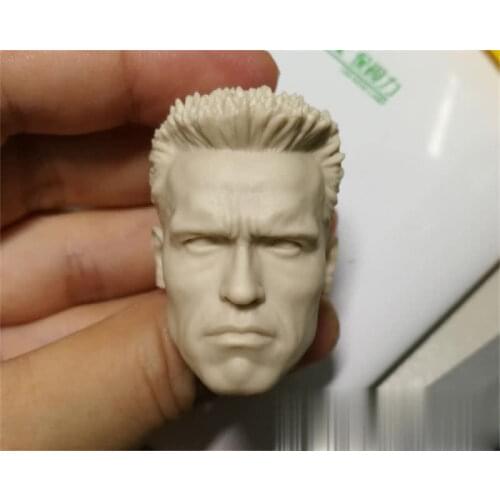 Unpainted 1/6 Scale Movie Character Devil Commander Head Sculpt Head Model For Action Figure Dolls Body Sketch Practice