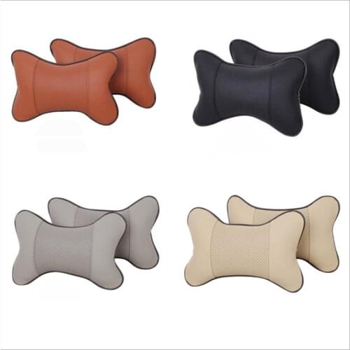 1 Pair Car Seat Headrest Head Neck Pillow Comfortable Soft Pad Neck Rest Support Cushion Car Neck Pillow Auto Head In car pillow