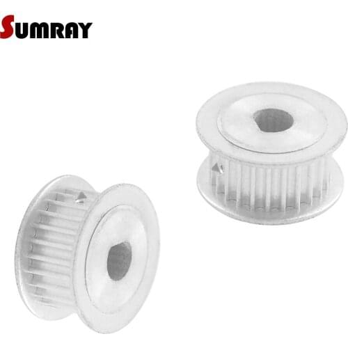 SUMRAY MXL 25T D type Timing Belt Pulley 5*4.5/6*5/8*7/10*9mm bore 7/11mm width D type Stepper Motor Pulley for 3D Printer 2pcs