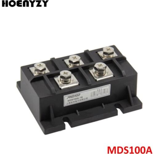 MDS Series Three-Phase Bridge Modules MDS100A 100A 1600V 3-Phase Diode Rectifier MDS150A Radiator Copper Base