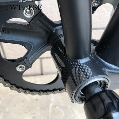 TWTOPSE Carbon Bicycle Bike BB Sticker Protection For Brompton Folding Bike Bottom Bracket Frame Protector Guard Pad For 3SIXTY