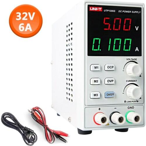 UNI-T UTP1306S DC Power Supply Adjustable 4-Digit Display 32V 6A Mini Laboratory Power Regulator Over Current/Voltage Protection