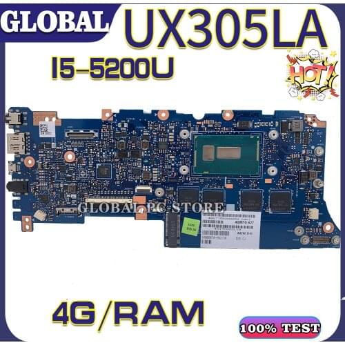 UX305L for ASUS Zenbook UX305LA UX305LA_MB laptop motherboard U305L mainboard test OK I5-5200U cpu 4GB RAM