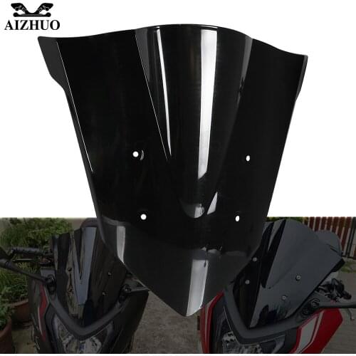 Motorcycle Windshield Windscreen FOR HONDA 2014 -2017 CBR650F CBR 650F 650 F 2015 2016 Motorbike Wind Screen Deflectors Black