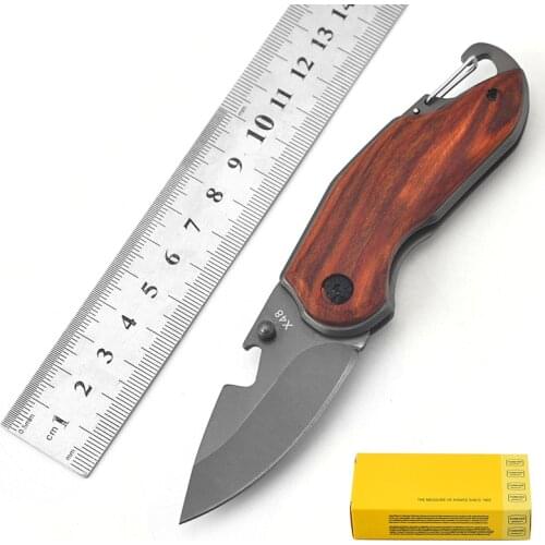 Wilderness Survival X482 Folding Knife Multifunction Outdoor Knife with Keychain Outdoor Mini Knifes