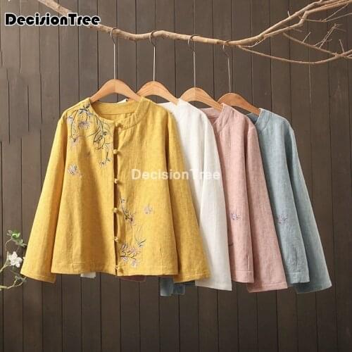 2021 vintage chiffon blouse women kimono cardigan chinese style hanfu top qipao shirt traditional chinese clothing for women