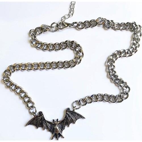 Jewelry Gift Animals Choker Vintage Punk Gothic Fashion Halloween Collar Bat Chain Necklace Hip Hop Girls For Women
