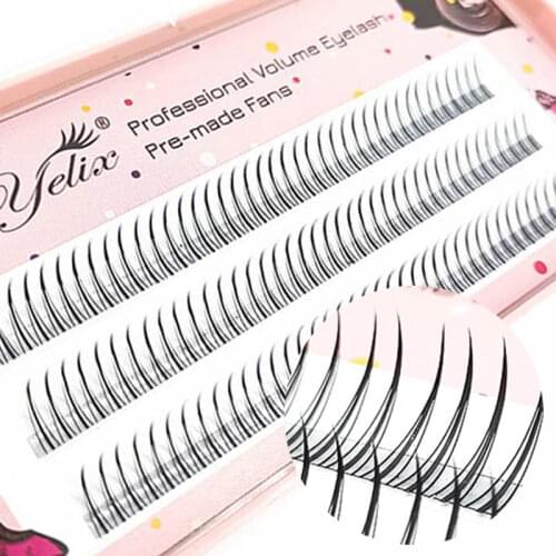 1 Set A Shape False Eyelashes Grafting 3D Individual Eyelash Natural Volume Single Cluster Fake Lashes Makeup Extension Tools