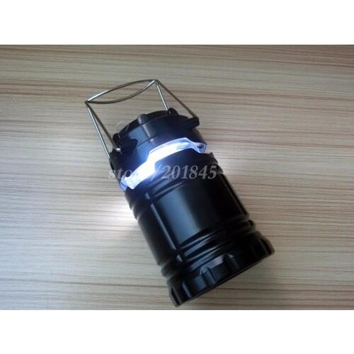 1Pcs Solar Power Battery Hangable Foldable Outdoor Lighting battery for Camping and Fishing On Traveling Night Tools Light