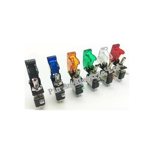 12V 20A Car Cover LED SPST Toggle Rocker Switch Control On/Off