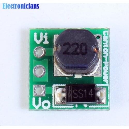 2Pcs DC-DC Step-Up Power Module Voltage Boost Converter Board 1.8V 2.5V 3V 3.3V 3.7V To 5V Power Supply Voltage For 18650 Li-on