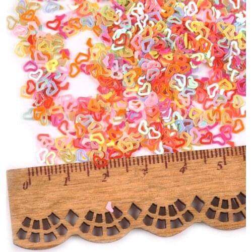 23g Clothing Sewing Accessories 4mm Sequins&Paillette Mixed Heart Shape DIY Children Handmade Scrapbooking Decoration C1419