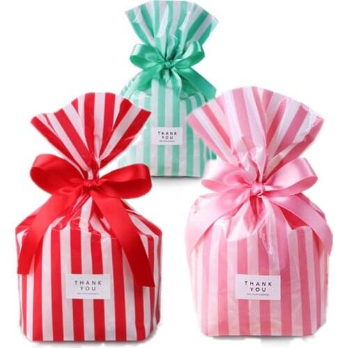 50pcs Clear Gift Bags Plastic Christmas Wedding Party Candy Gift Bags Cookie Package Bags Wedding Favors Event Party Supplies