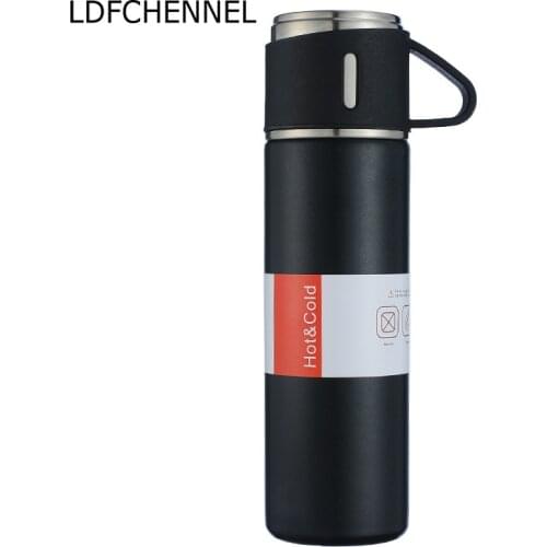 500ML Thermos Water Bottles Stainless Steel Tumbler Portable Vacuum Flask for Coffee Mug Travel Insulated Cup Office Business